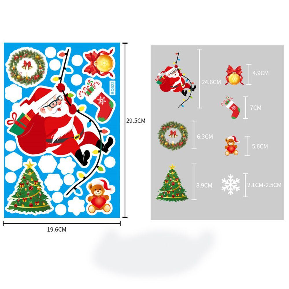 New Year Snowman Christmas Home Santa Claus Window Decoration Window Stickers Christmas Stickers