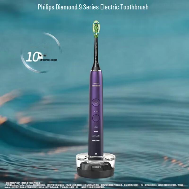 

Звуковая электрическая зубная щетка Philips DiamondClean 9000 Series, вилка CN (адаптер в комплекте)