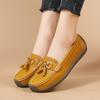 Fashion 2025 Summer Fashion Sneakers Women Comforty Flats Soft Hand-stitching Leather Casual Shoes Slip On Loafers Walking Shoes