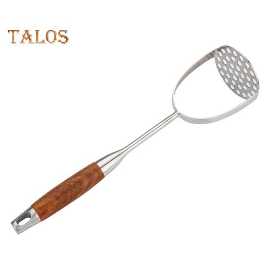 Stainless Steel Mud Press Masher for Avocado Potatoes Beans Easy To Use Clean Food Masher Ergonomic Design Versatile Kitchen Tool