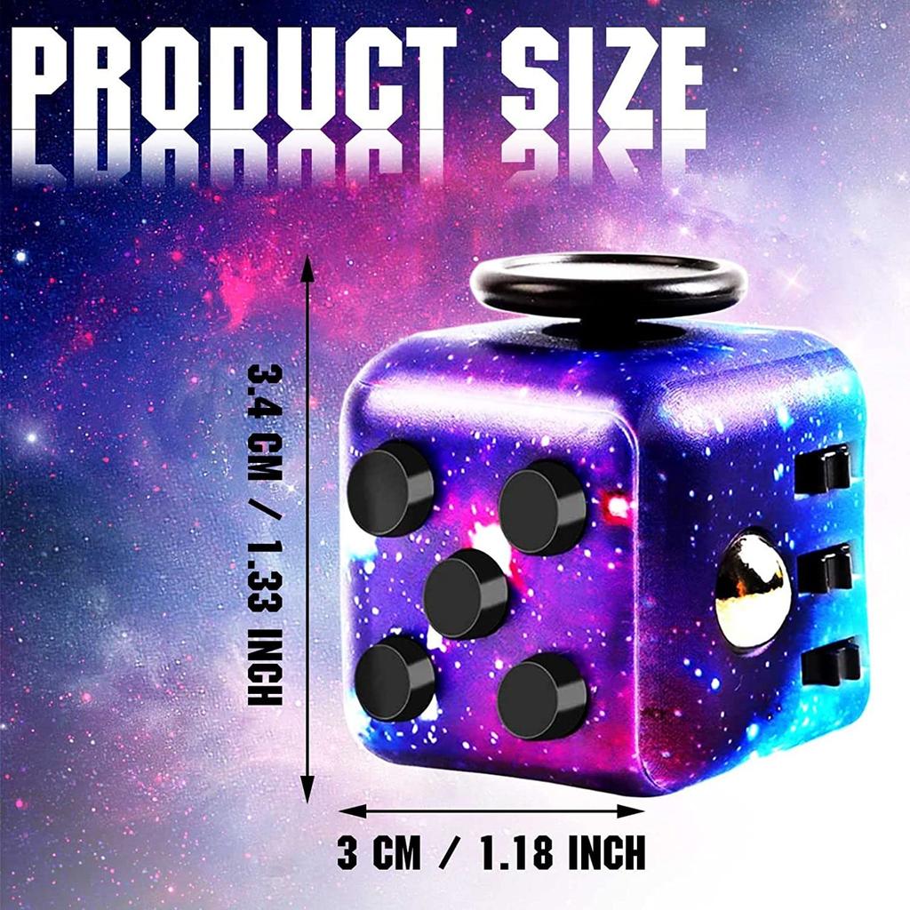 4 Pack Fidget Cube Fidget Toy,Magic Cube Stress and Anxiety Relief Toy,Infinity Cube Fidget Toy Cube Relaxing Hand-Held,Killing Time Cool Fidget Block
