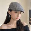 Cotton Forward Cap Harajuku Retro Painter Hat Fashion Rivet Beret  Forward Hat