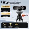 HD Webcam with Microphone & Privacy Cover for Online Classes, Laptops, Desktops, and Beauty Applications