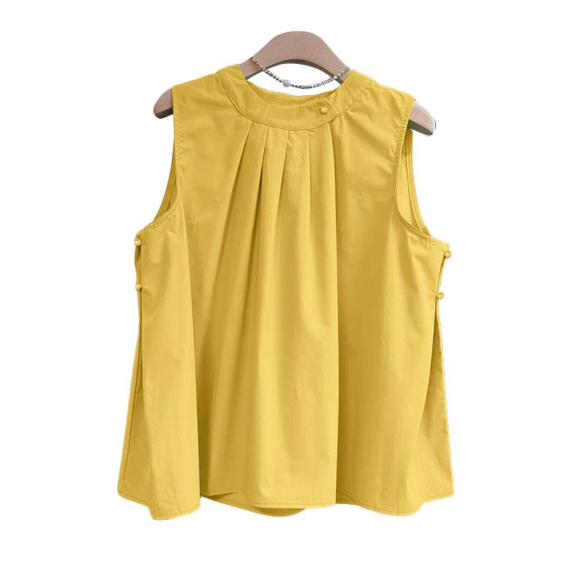 ZANZEA Women Casual Round Neck Loose Summer Sleeveless Tank Tops
