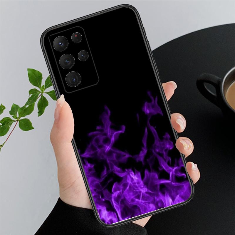 Phone Case for Samsung Galaxy A35 A55 A54 A15 A25 A05s A05 A22 A24 A52 A33 A34 M34 M14 M54 M23 Purple Aesthetic Case Funda