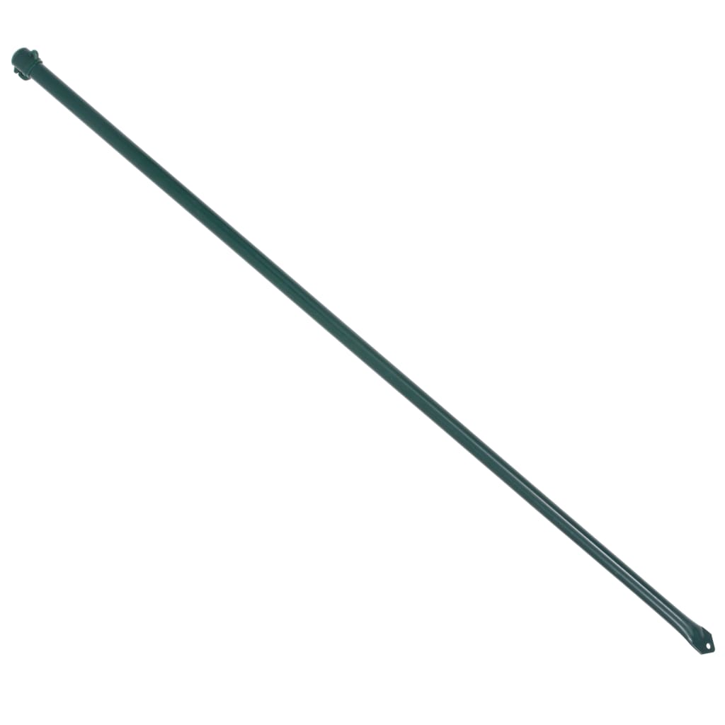 Plant Stakes 10 Pcs 1 M Metal Green