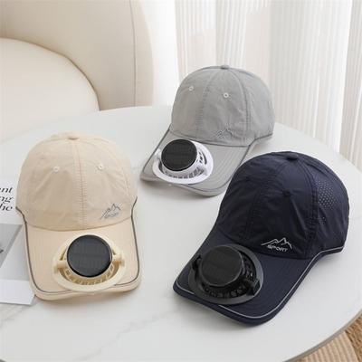 Sun Protection Solar Charging Fan Hat Duck Tongue Fishing Hat Baseball Hat  Summer Outdoor