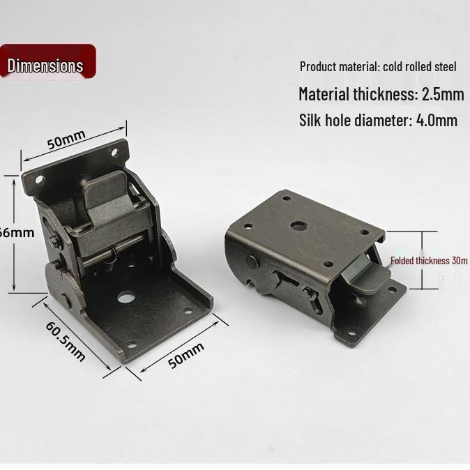 "Kang 90° Self-Locking Folding Table Hinge - Ideal for Coffee and Dining Tables"