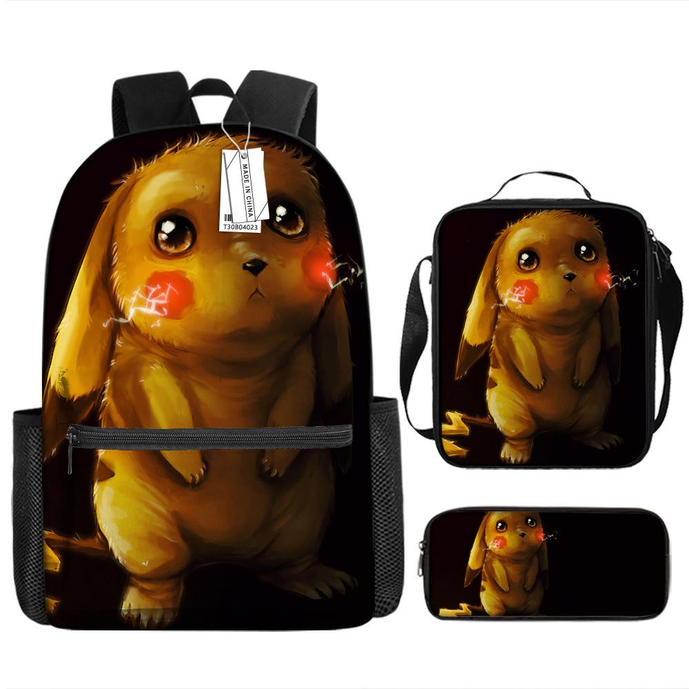 School Season Student Schoolbag Pokémon Pokémon Backpack Cartoon Satchel Pencil Case
