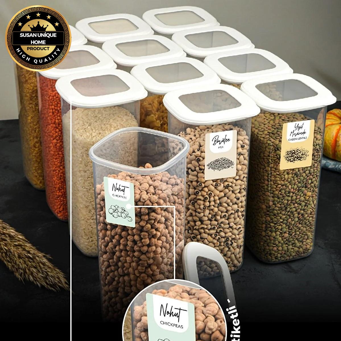 

Контейнер для хранения расходных материалов - набор из 12 шт., 1750 мл