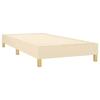 Maison Exclusive - Sommier à lattes de lit avec matelas Crème 80x200 cm Tissu