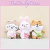 Mini Plush Cozy Dog Rabbit Cat Keychain Doll Backpack Toy Perfect Idea Gift