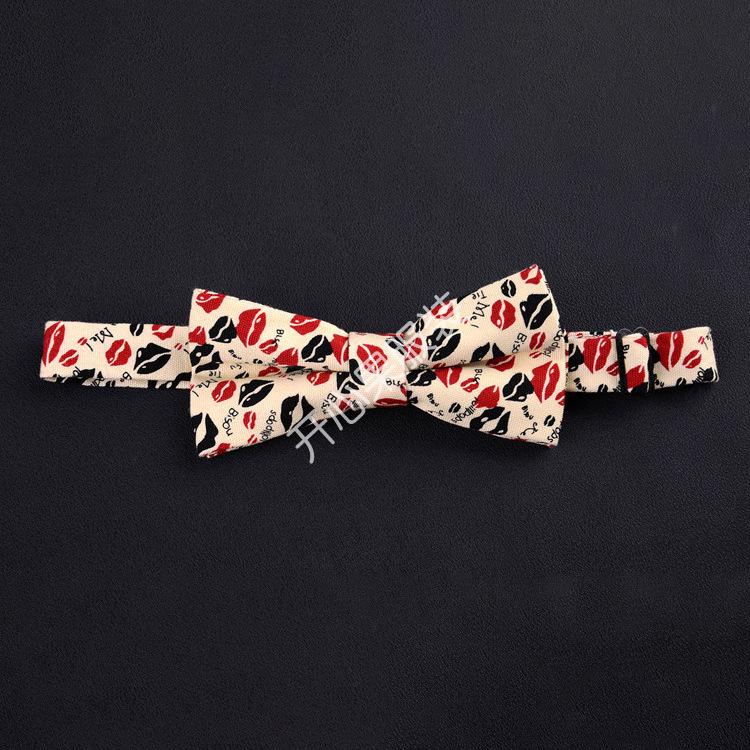 Men's Slim Fit Floral Retro Cotton Linen Bow Tie - Unisex Hong Kong Style for Weddings and Casual Workwear