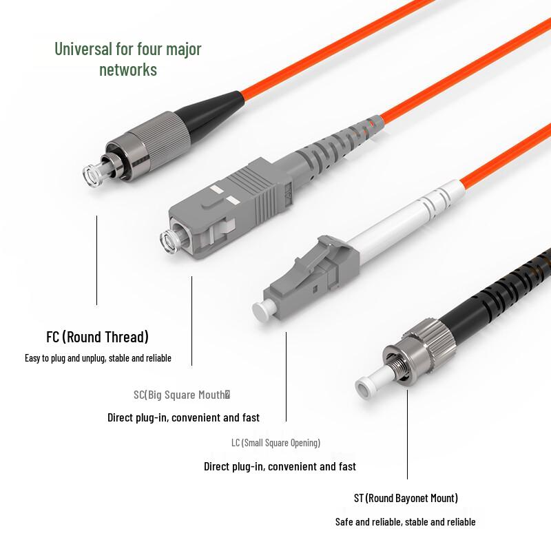 Rongweisheng Multimode Dual-Core Fiber Optic Patch Cable