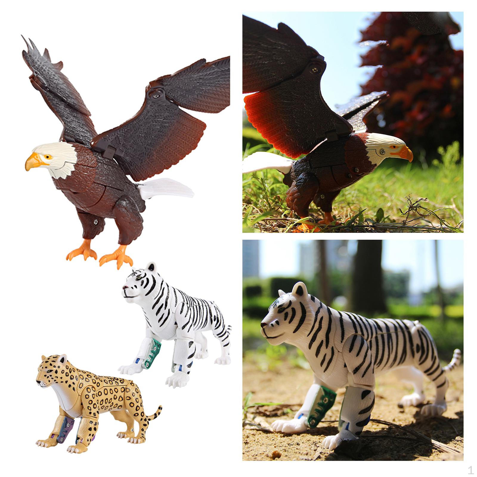 

Набор из 3 фигурок животных, игрушка-робот, подарок на день рождения для детей, дошкольный образовательный игровой набор