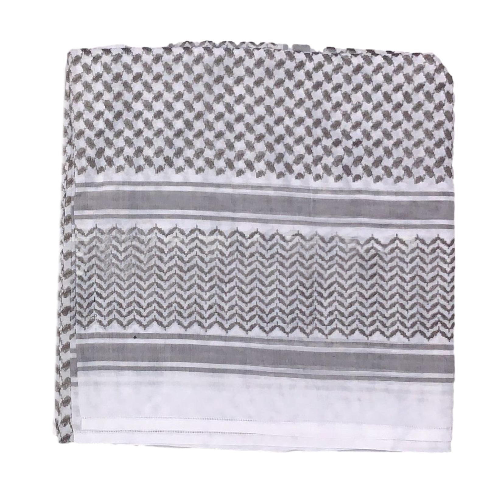 

Dustproof Adult Kids Shemagh Scarf Multi Purpose Jacquard Keffiyeh Headscarf Adjustable Religious Scarf Outdoor Scarf adult