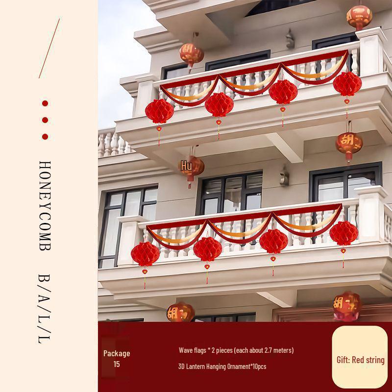 Outdoor Balcony Wedding Flower Decoration for Railings