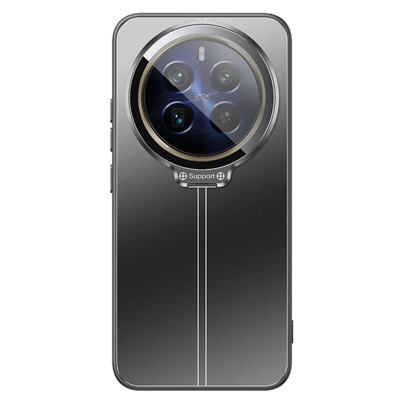 For Realme 12 Pro 5G/12 Pro+ 5G Case with Lens Kickstand Shockproof PC+TPU Phone Cover