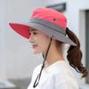 New Large Brim Summer Quick Drying Bucket Hats Hiking Hat Adjustable Fishermen Caps Breathable Women Sunscreen Hat