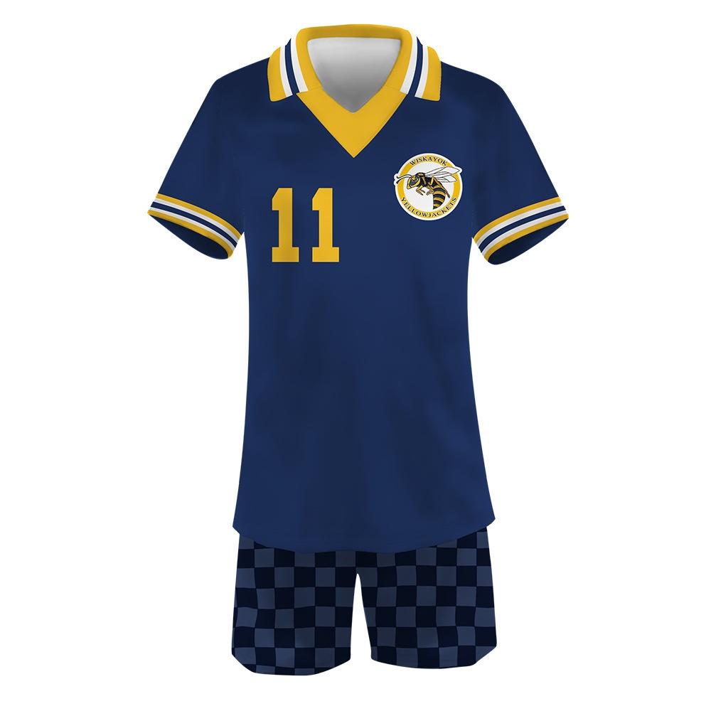 2 Season Yellowjackets Sports Shortsleeved Shorts Suit Number One To Sixteen