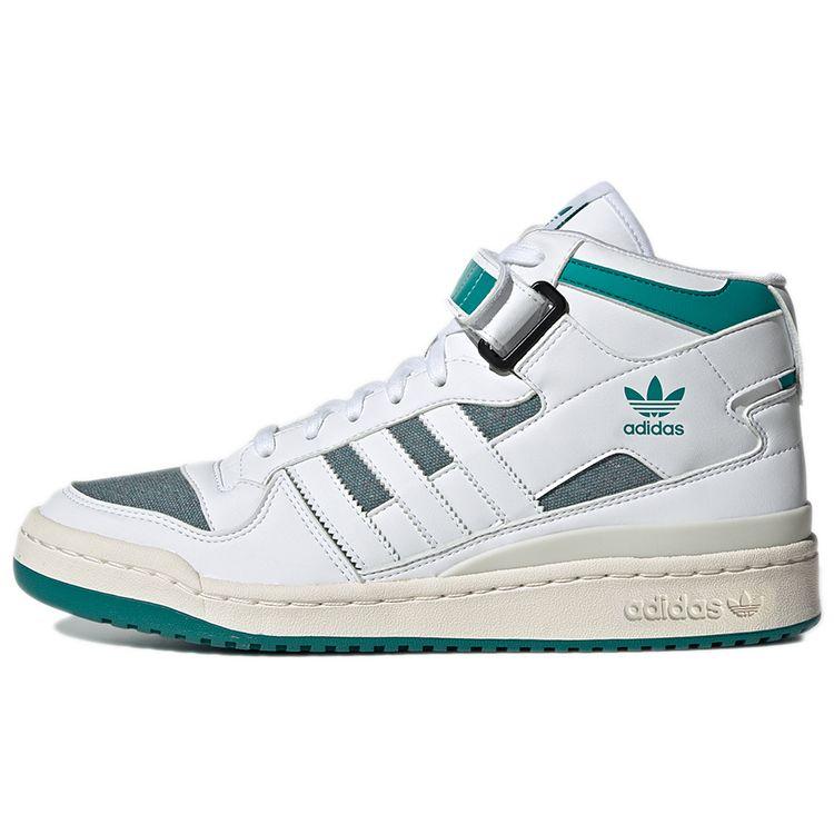 

adidas Forum Mid White Equipment Green Кроссовки унисекс Cloud-White Off-White GZ6336