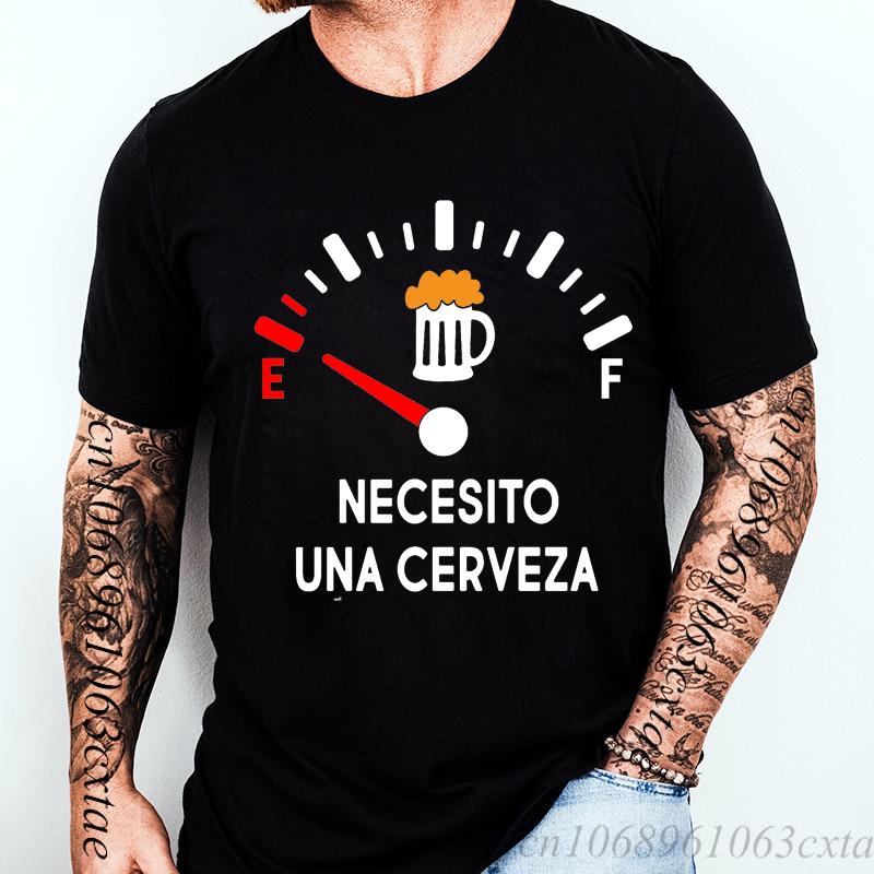 I Need Beer Print T-shirts Summer Fashion Men's Clothing Comfortable Breathable T-shirt Street Casual Fashion Men's Street Wear