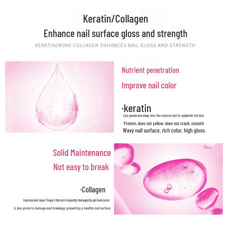 Recommended by Nail Artists, This Gel Polish Includes a Calcium Nail Strengthener and Offers a Healthy, Long-lasting Sheer Pink Base Coat.