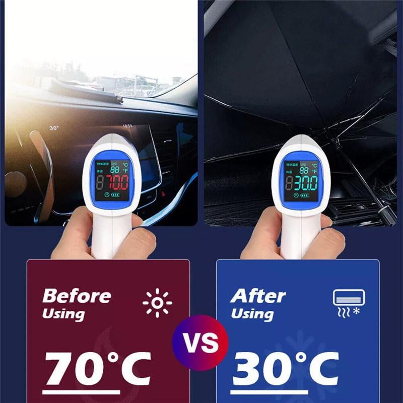 Parapluie Pare-brise de Voiture Pare-soleil Pare-soleil UV Réfléchissant Chaleur Visière Housse Avant