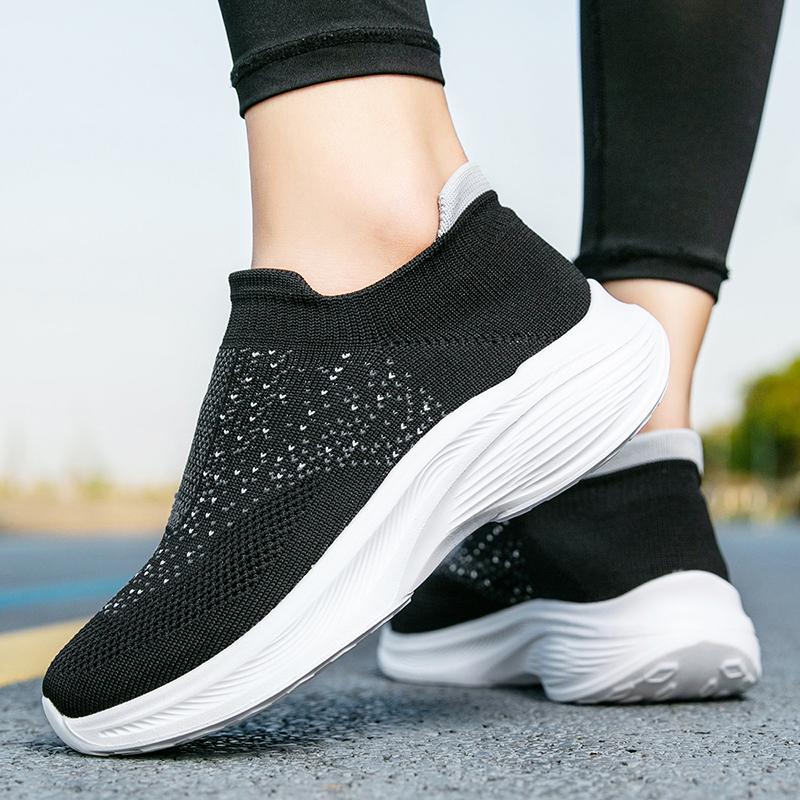 Fashion Trendy Casual Women Sports Mesh Thick Sole Shock-absorbing Walking Anti-skid High-quality Training Casual Shoes Zapatos De Mujer