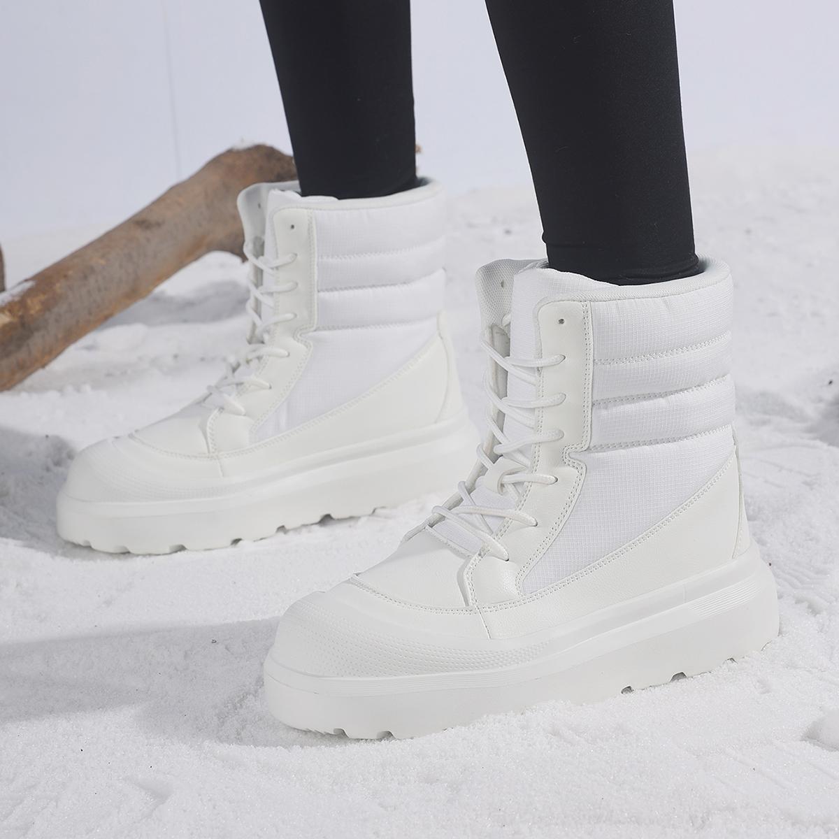 

TUINANLE Spring Autumn Shoes Women Modern Boots Fashion Ladies Ankle Boots Non-slip Plus Size Handmade 43 білий