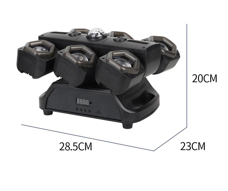 2025 Six-Head Pirate Ship Beam & Laser Magic Ball Stage Light for KTV