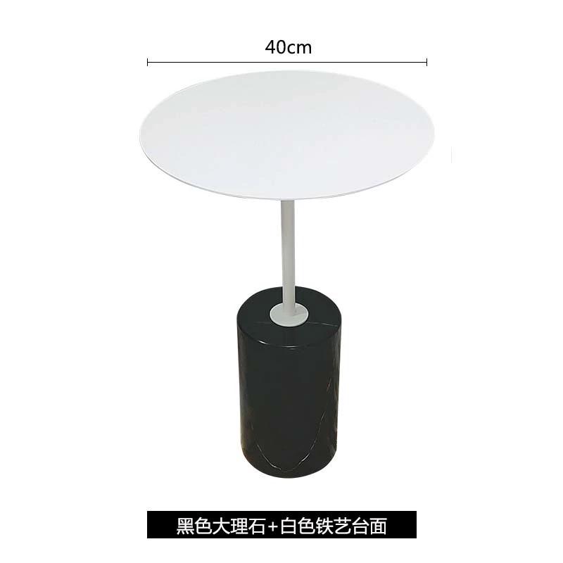 Marble Side Table Nordic Modern Minimalist Metal Coffee Table Designer Round Small Corner Table for Showflat/Balcony/Living Room