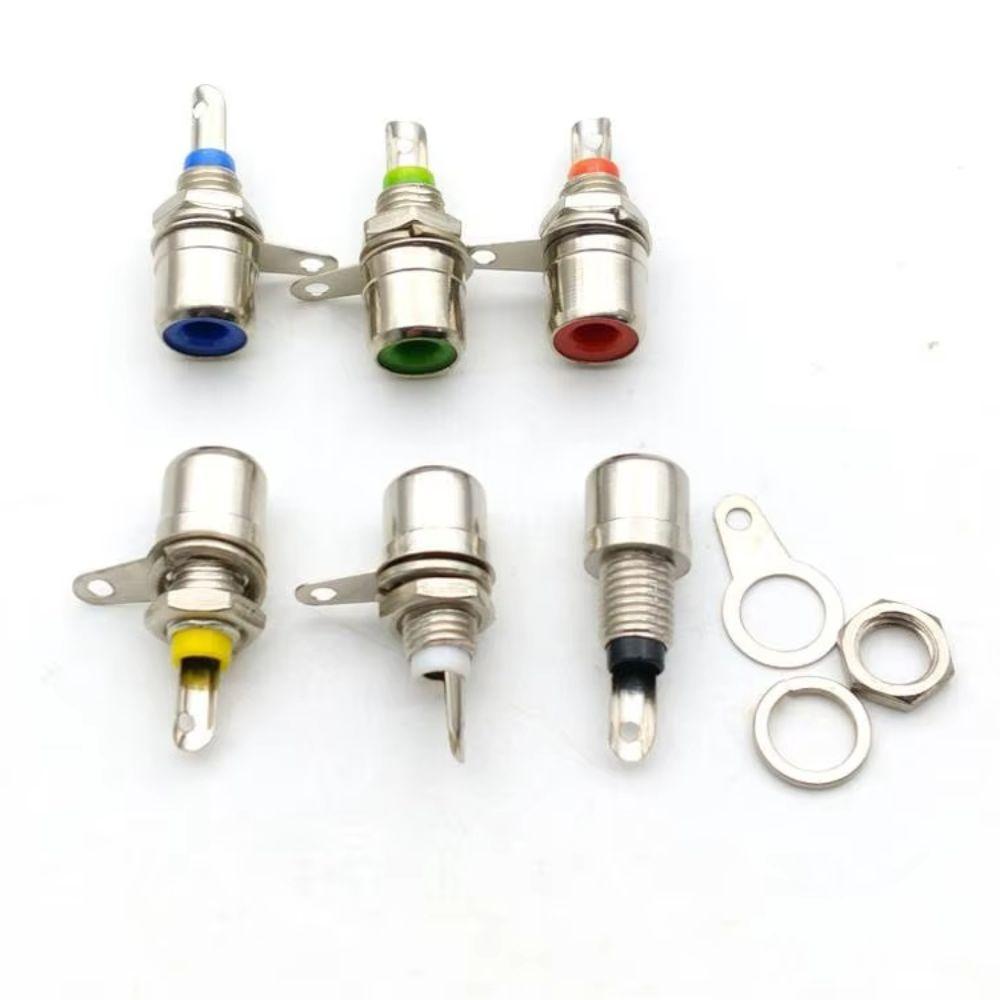 15 Pcs Nickel Plating RCA Panel Mount Connector RCA Panel Mount Audio Socket Plug Connector