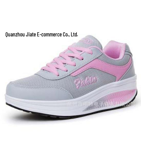 Cross 2023 Autumn Women's Height-Boosting Mesh Rocking Shoes - Thick Sole Casual Running Sneakers