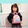 Adorable Bowknot Oxford Fabric Backpack For Girls With Cartoon Design Pink