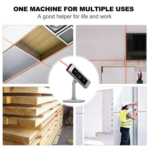 Snsowed Digital Angle Finder, Rechargeable Digital Angle Meter, Woodworking Tools and Accessories, Backlit Cube Inclinometer, Fast and High-Precision