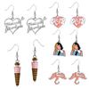 Brincos Pendentes de Coração Melanie Martinez Conjunto de Joias Drop Cry Baby para Mulheres Meninas Presentes Novo Design
