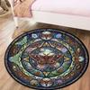 Moth Decoration Round Area Rug,Carpet Rug for Living Room Bedroom Sofa Playroom Decor,Non-slip Floor Mat93