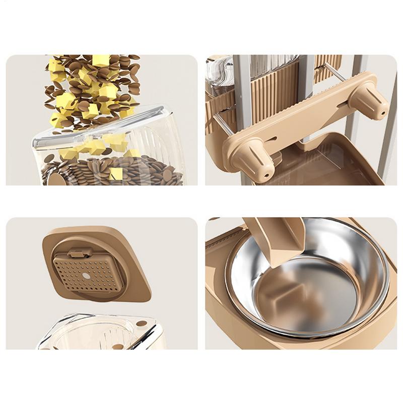 Hangable Dog Feeder Cage Mounted Water Dispenser Pet Supplies Large Crate Feeder Dish For Puppy Cats