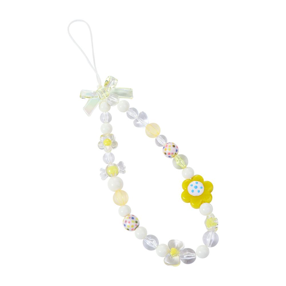 Anti-lost Phone Charm Flower Heart Telephone Jewelry Phone Lanyard Mobile Phone Chain Cellphone Strap Phone Case Lanyard