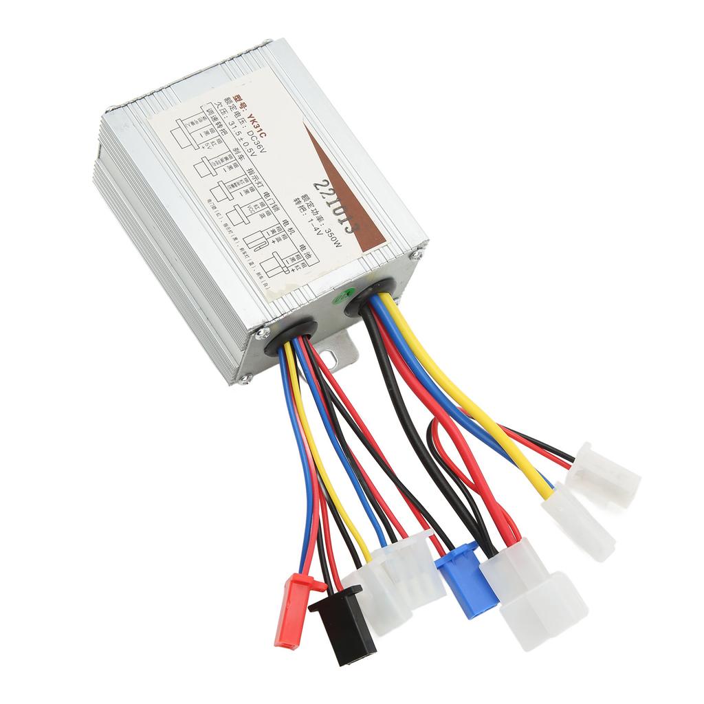 Bürstenmotor Drehzahlregler 350W Stabile Empfindliche Steuerung Mehrfache Schutzvorrichtungen Elektrofahrrad Roller Controller 36V