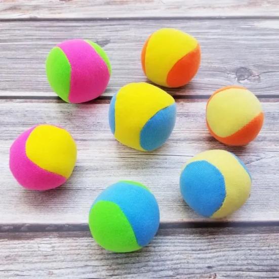 6Pcs Sticky Ball Sensory Toys Soft Throwing Balls for Kids Hand-Eye Coordination Catch Game Parent-Child Gift for Outdoor Play Kindergarten Activities