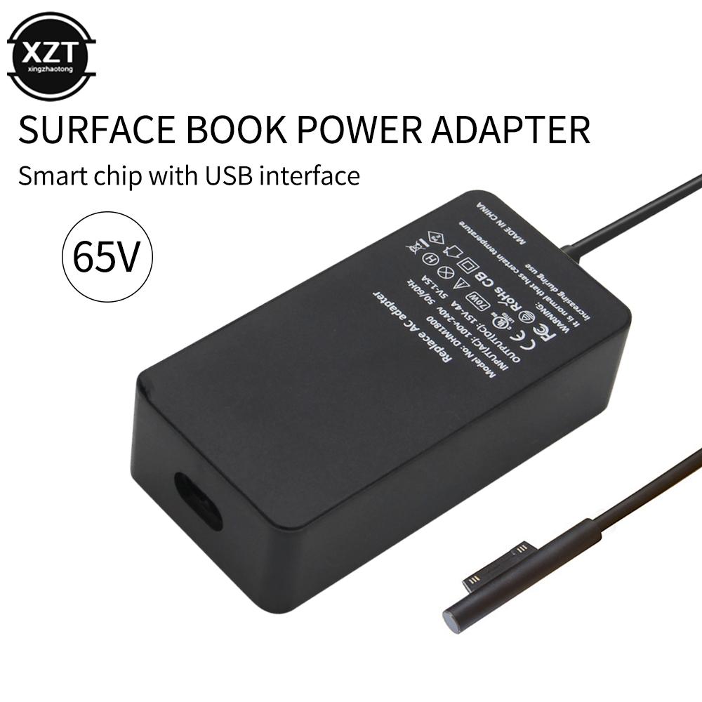 

15V 4A Charger for Microsoft Surface Pro 3 4 5 6 7 AC Power Supply Charging Adapter 65w USB Charger Fast Charge Table EU US UK EU чорний