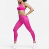 Nike Solid Color Brand Logo High Waist Fitness Pants Women Bottoms Deep-Pink DQ5636-623