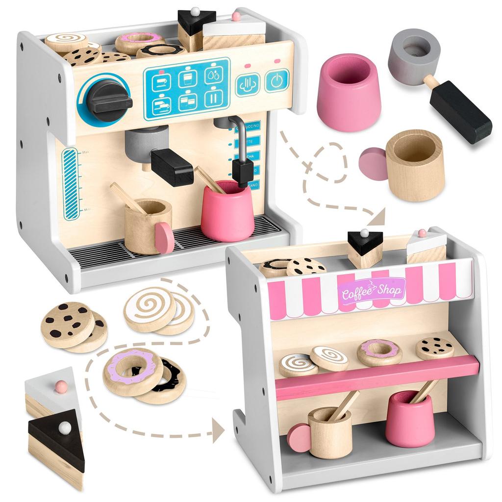 Ricokids 785101 white coffee machine with confectionery