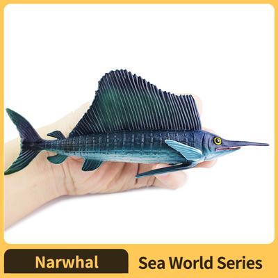 Mondo degli Animali Marini statuine di animali Modello Pesce Vela Decorazioni per Torta Decorazione da Scrivania Ornamento Imitazione Bomboniere Giocattoli