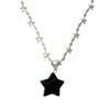 Sternanhänger Halskette Schlüsselbein Kette Gepunkteter Stein Choker Kette Halskette Pullover Kette Feinschmuck Geschenk für Frauen