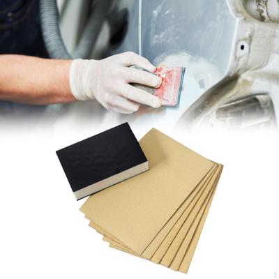 6Pcs Self Sticky Sandpaper Kit with Sponge Multifunctional for Polishing Sanding Tool
