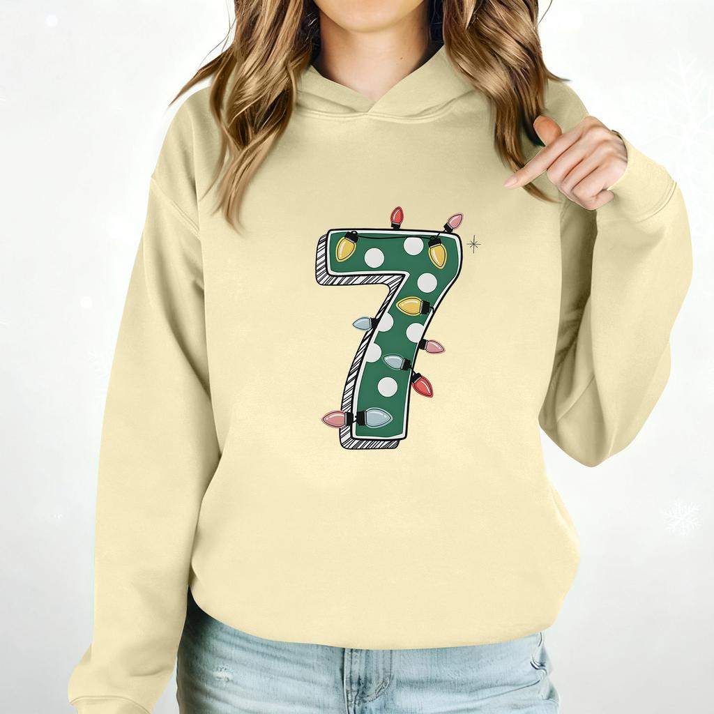 Women's Casual Fashion Outfit Sweatsuit  Printed Long Sleeved  Casual Hooded Sweatshirt