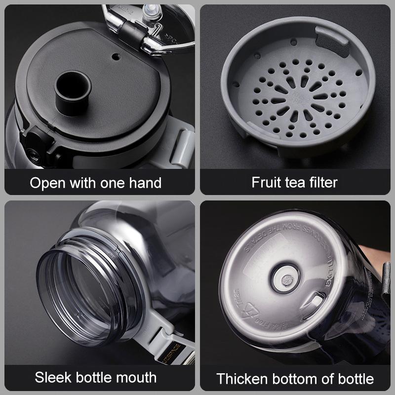 Water Bottle 1 Litre Plastic Ditect Drinking Sports Bottle Portable Leakproof Outdoor Tour Camp Tritan Plastics Bottle BPA Free